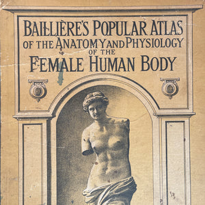 A 1940's Baillieres Popular Atlas Of The Anatomy Of The Female Human Body. Wonderful diagrammatic illustrations with revealing layers - SHOP NOW - www.intovintage.co.uk