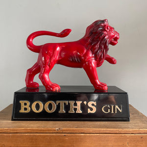 A Vintage Booth's Gin Advertising Lion used in bars and pubs from around to 1960s - SHOP NOW - www.intovintage.co.uk