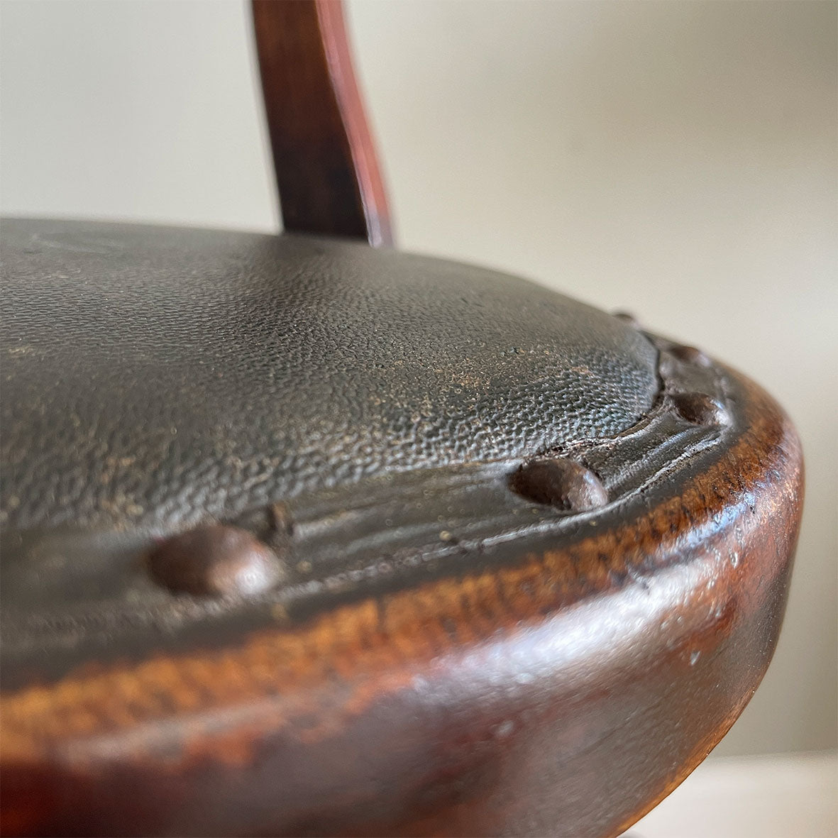 A very clean and original example of a Victorian Child's Barber Chair. Having a splat back with original upholstery to the seat, brass rods that hold in place the foot rest, 360 degree rotation with adjustable height, four splayed legs to the base - SHOP NOW - www.intovintage.co.uk