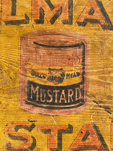 A petit, early Coleman's Mustard Box that would have held 48 2d tins of Colman's Mustard (Compound). Nice colours to the front. - SHOP NOW - www.intovintage.co.uk