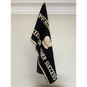 A super cool vintage banner from the Imperial Social Club of New York. The club's name and motto 'SUCCEED FOR HIGHER SUCCESS' are made up of individual letters that are hand-stitched onto the heavy black felt fabric - Very Cool! SHOP NOW - www.intovintage.co.uk