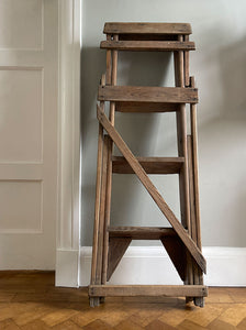 A wonderful set of Vintage CAJAC Step Ladders with the CAJAC Trade Mark clasp badges on each side. Very slim when folded so great for storage - SHOP NOW - www.intovintage.co.uk