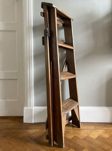 A wonderful set of Vintage CAJAC Step Ladders with the CAJAC Trade Mark clasp badges on each side. Very slim when folded so great for storage - SHOP NOW - www.intovintage.co.uk