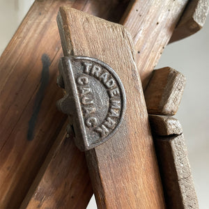 A wonderful set of Vintage CAJAC Step Ladders with the CAJAC Trade Mark clasp badges on each side. Very slim when folded so great for storage - SHOP NOW - www.intovintage.co.uk