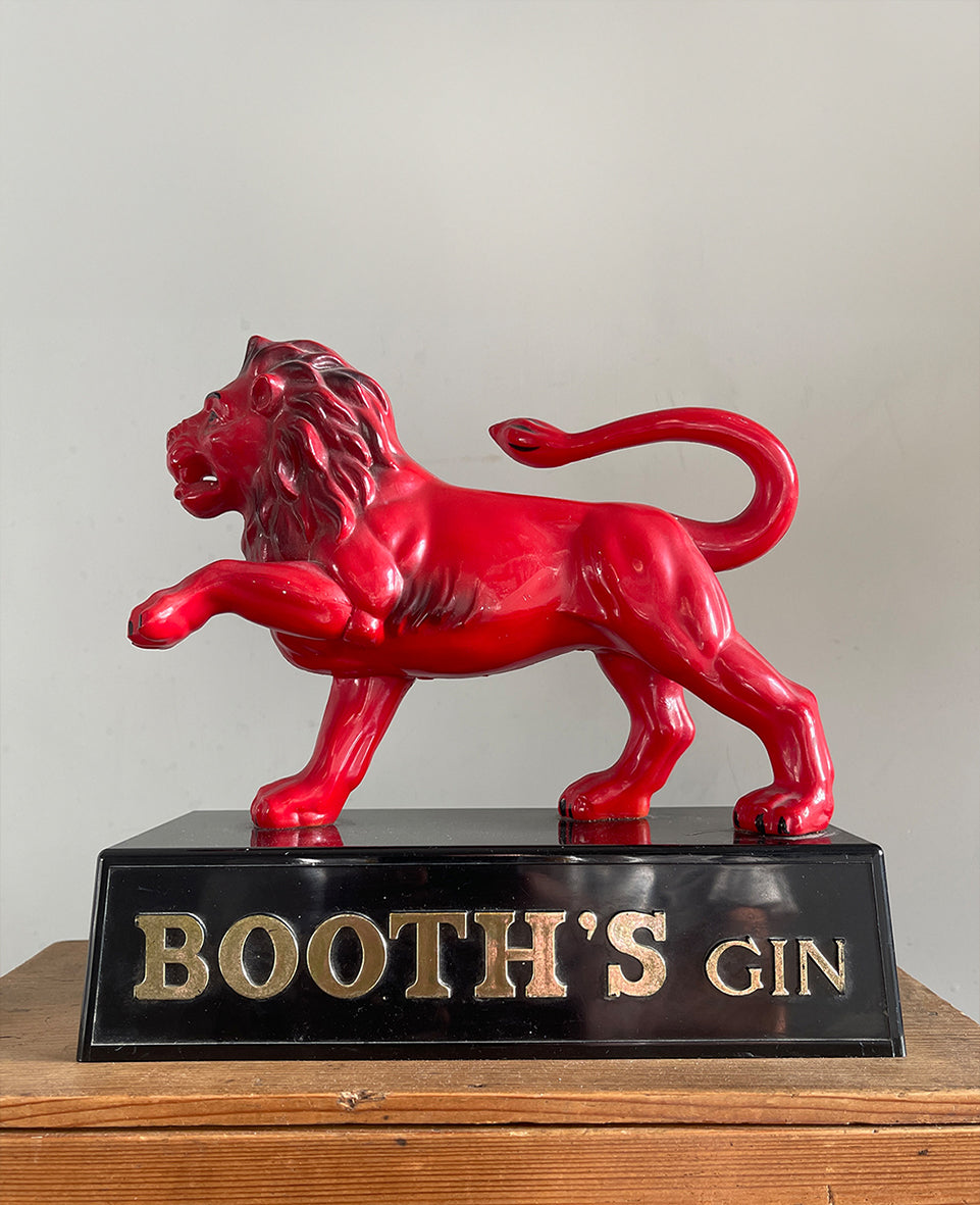 A Vintage Booth's Gin Advertising Lion