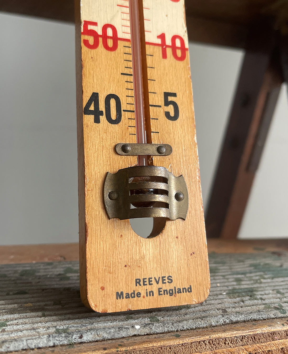 A vintage Charrington &amp; Co wooden thermometer from the Charrington & Co Brewery - SHOP NOW - www.intovintage.co.uk