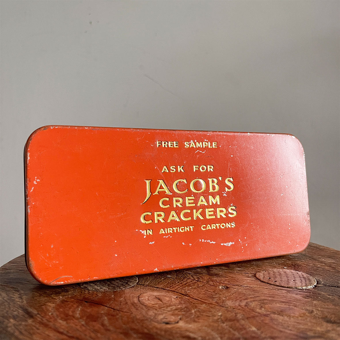 A Jacob's Cream Crackers Sample Tin