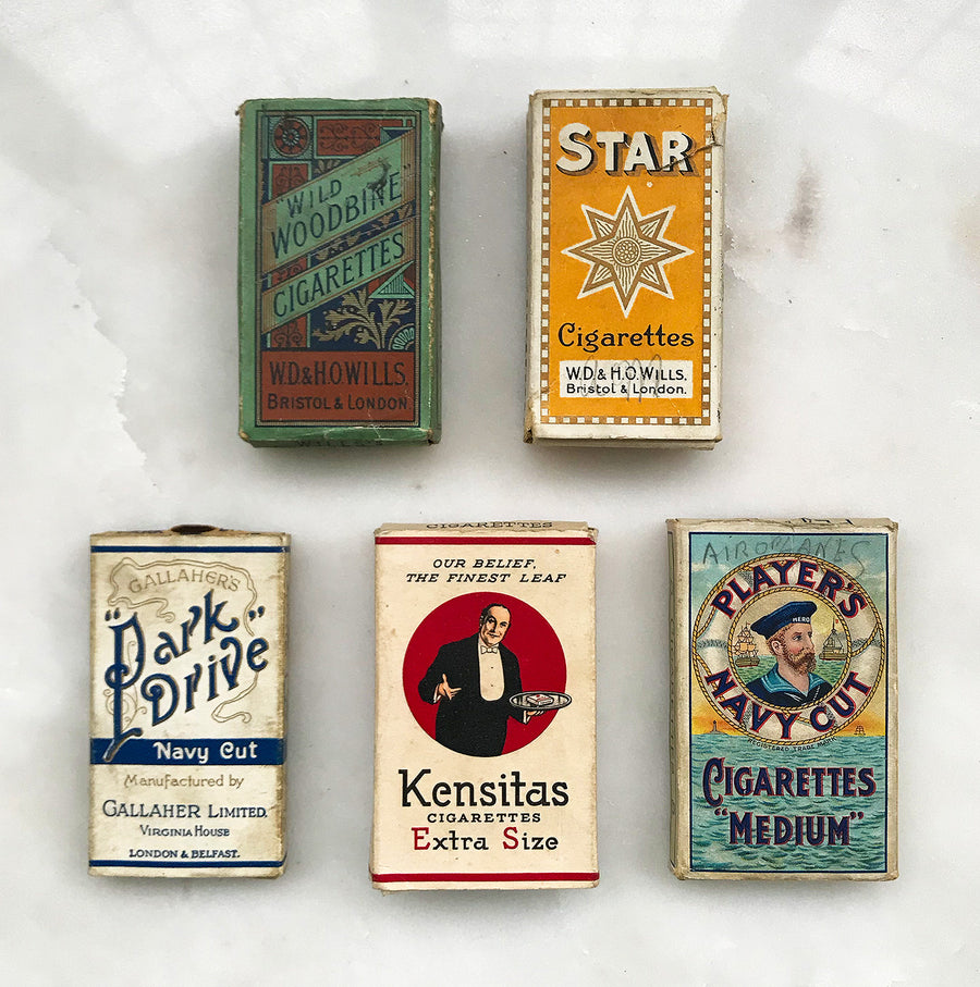 5 Vintage Cigarette packets - IntoVintage.co.uk – Intovintage.co.uk