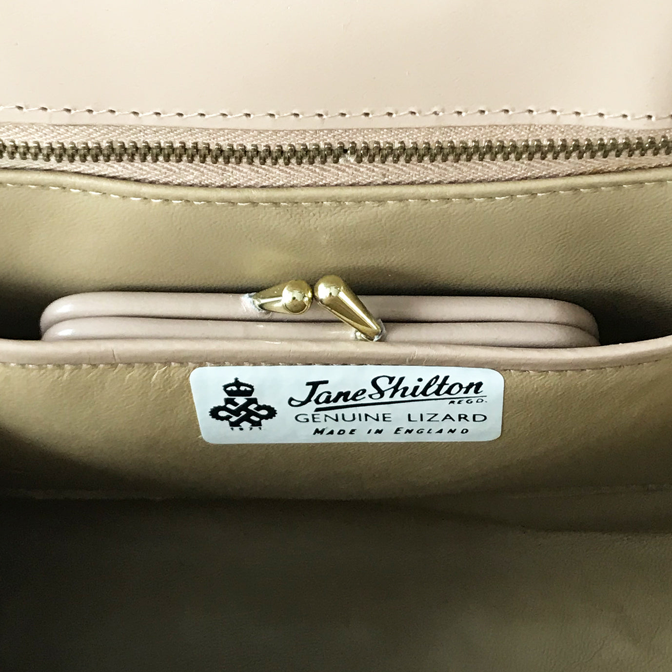 1970s Vintage Brown Jane Shilton Leather Handbag with Tags