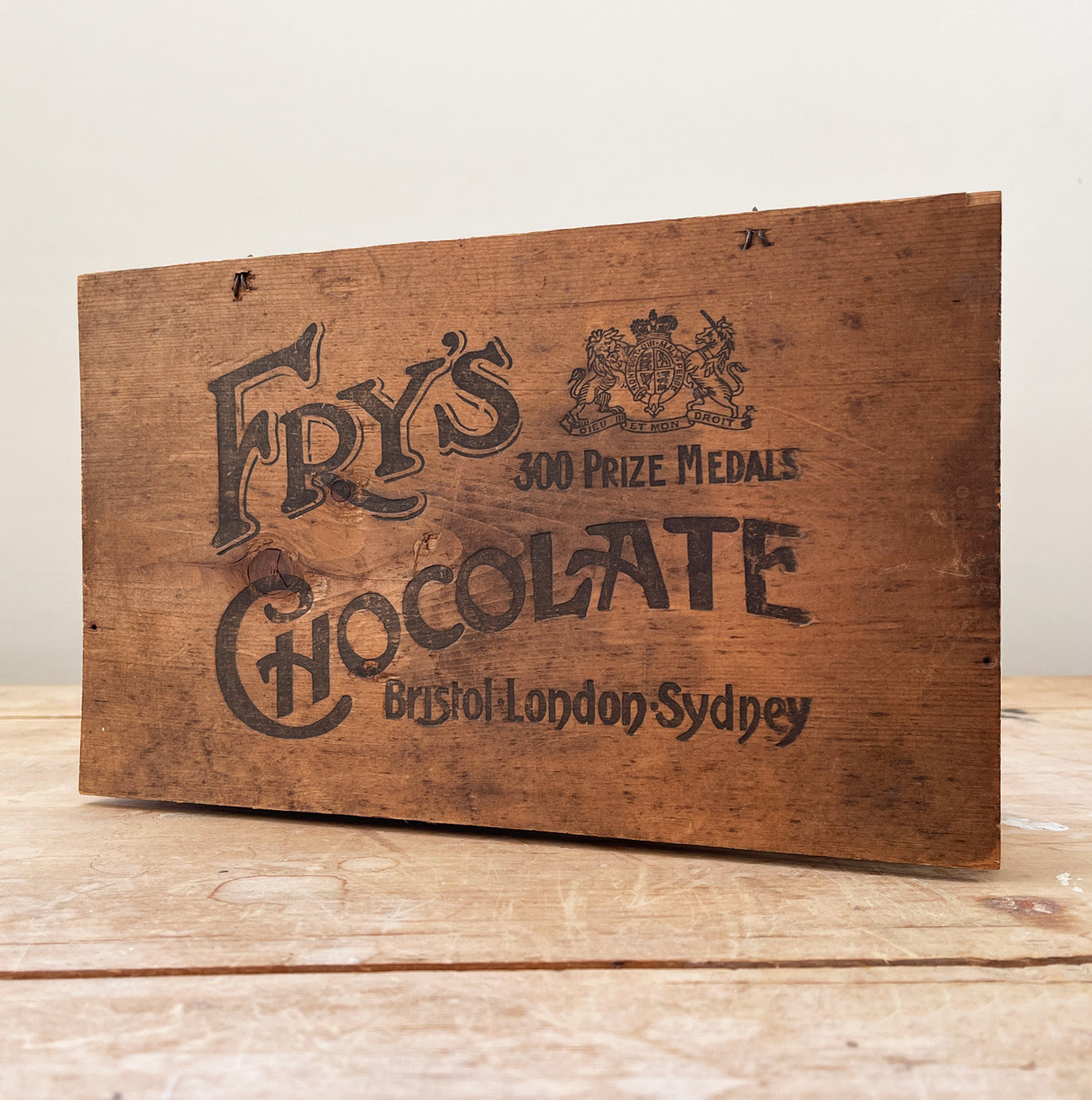 A Vintage Fry's Sweet Chocolate Box with great graphics to all outer sides, and printed graphics to the front edge and inside - SHOP NOW - www.intovintage.co.uk