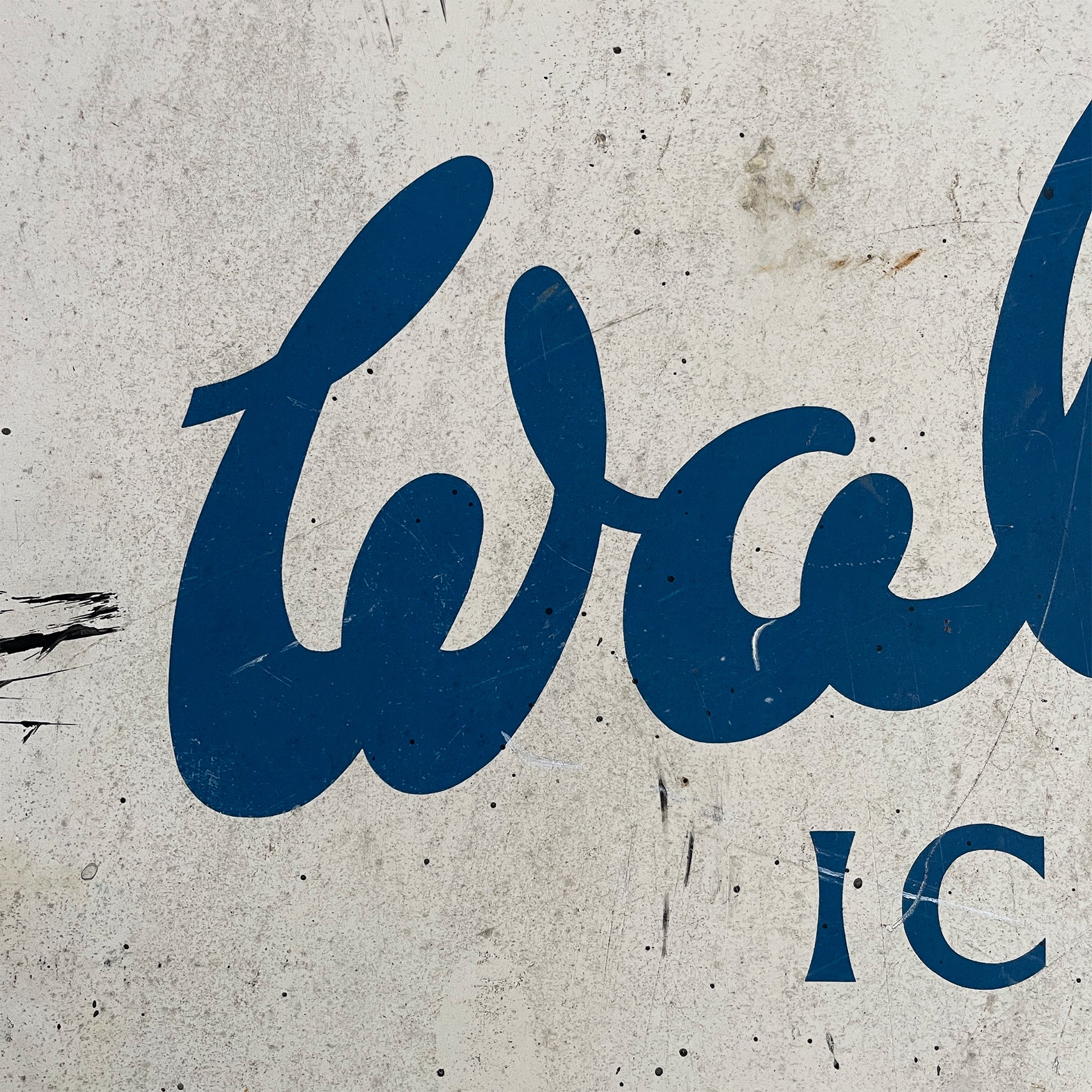 A Vintage Walls Ice Cream Sign