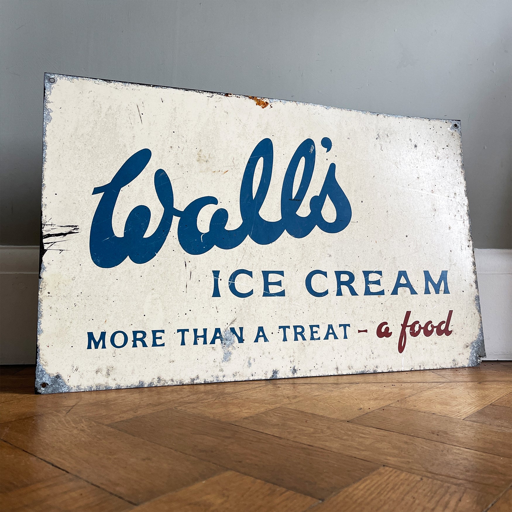 A Vintage Walls Ice Cream Sign