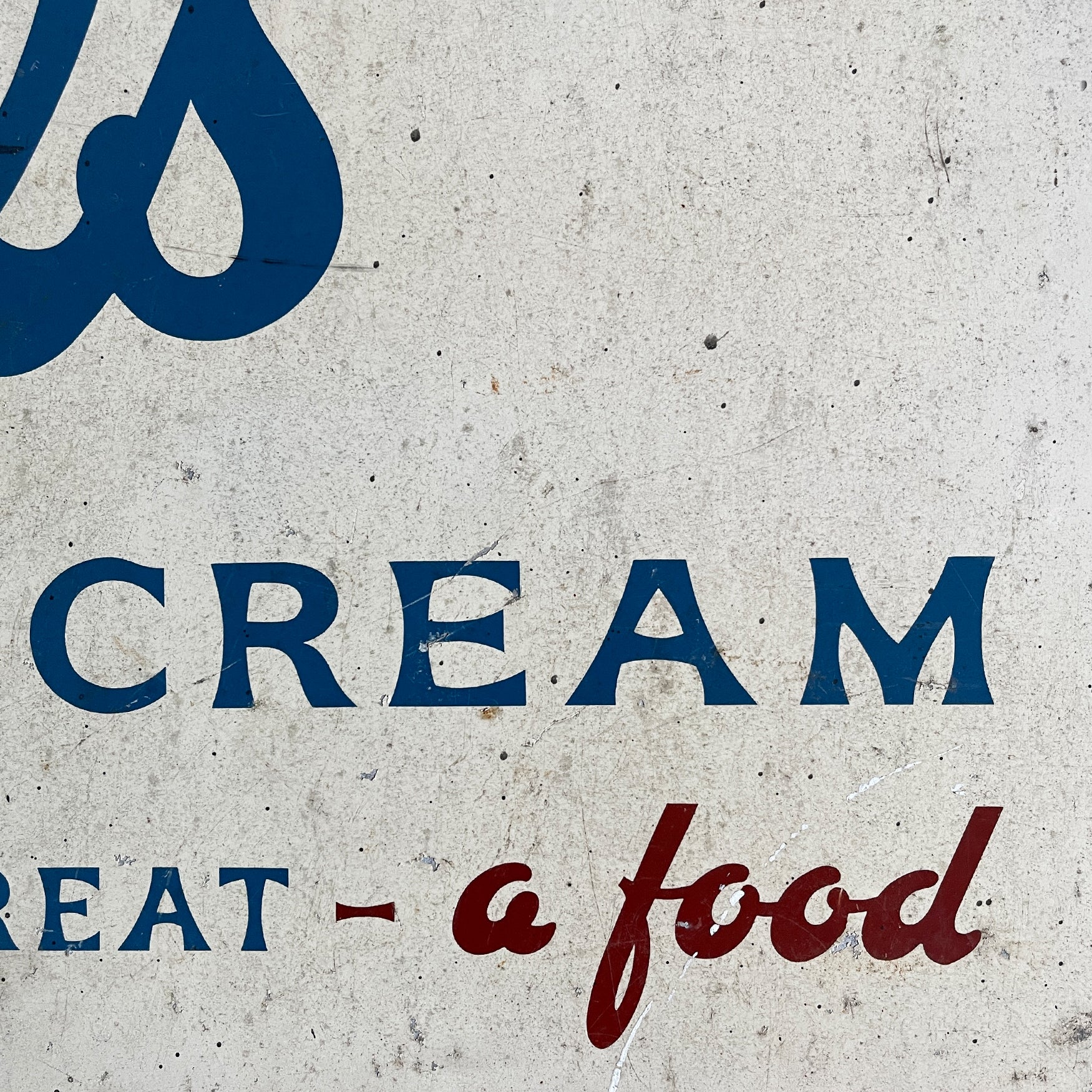 A Vintage Walls Ice Cream Sign