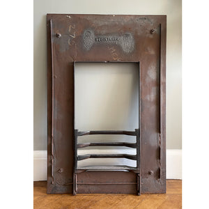 An Arts & Crafts Cast Iron Fireplace Insert, circa 1873, by the renowned Aesthetic Architect Thomas Jeckyll. The design sees finely cast rosettes of butterflies, bees and stylised floral designs on top of a reeded background. Designed for Barnard, Bishop & Barnards foundry of Norwich - SHOP NOW - www.intovintage.co.uk