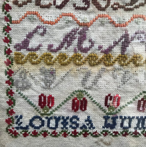 Framed Victorian Sampler