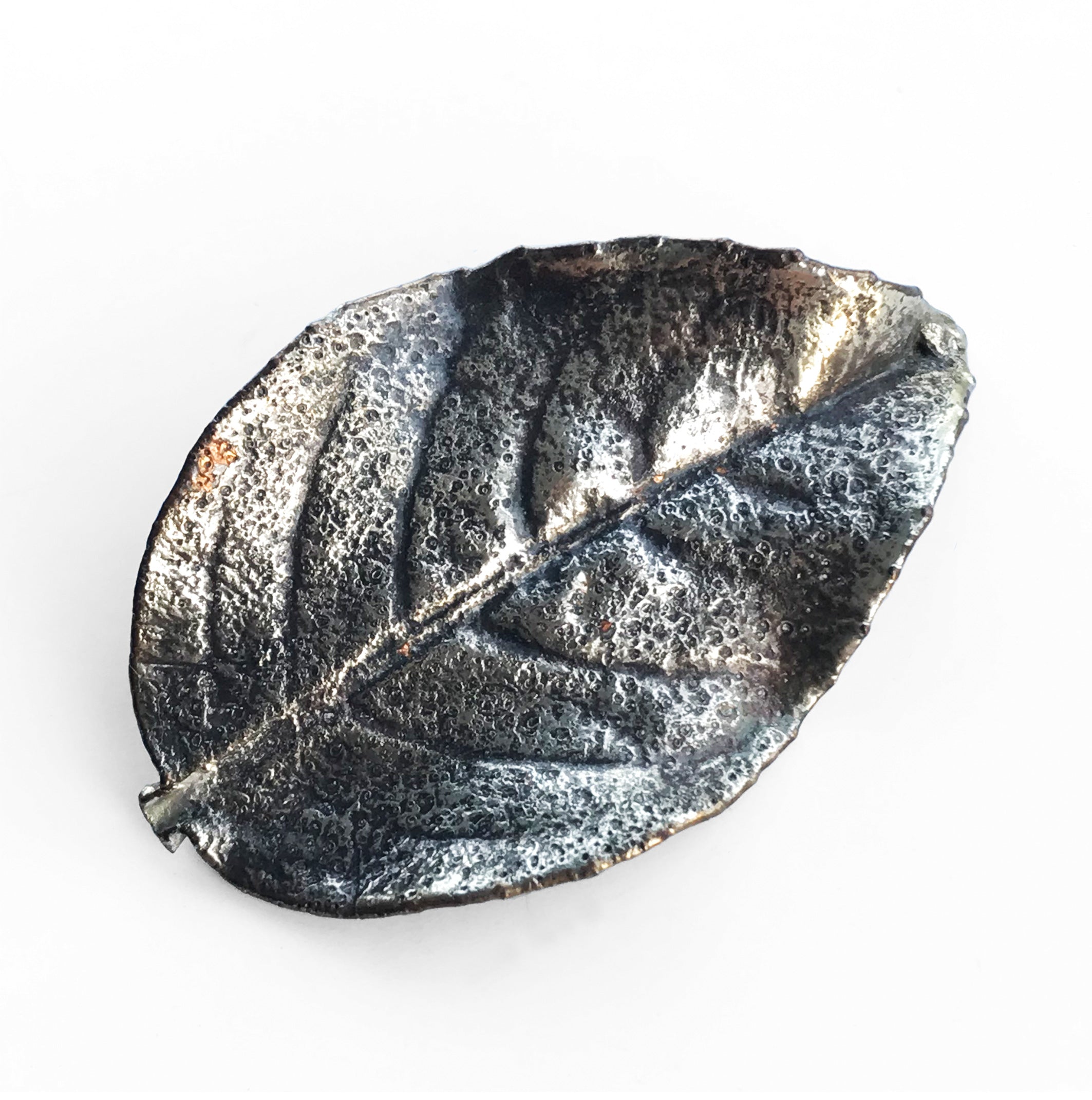 Silver Leaf Brooch