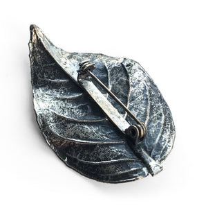 Silver Leaf Brooch