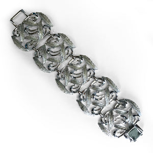Silver-Tone Wide Bracelet