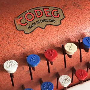 Codeg, children's toy cash tin plate cash register - SHOP NOW - www.intovintage.co.uk