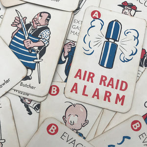 Vintage Card Game from the Second World War - Vacuation! Apparently, it's the 'Most amusing ever card game!' - SHOP NOW - www.intovintage.co.uk
